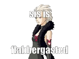 Pixel Art Woman Flabbergasted Sis Sticker