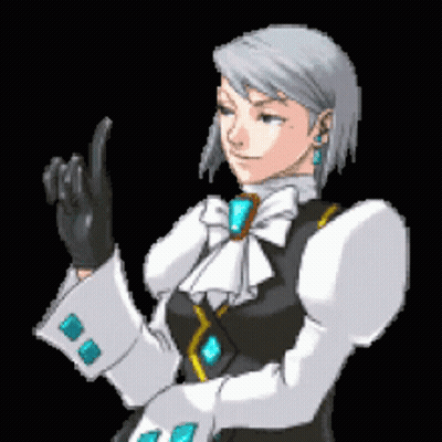 Pixel Art Woman With Bow Tie And Gloves GIF