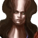 Pixel Art Woman With Large Head Sticker