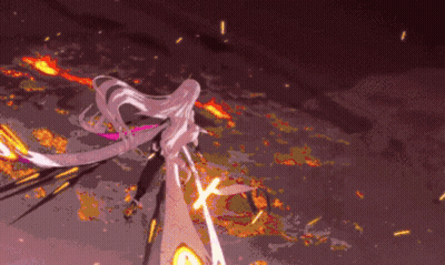 Pixel Art Woman With Long White Hair GIF