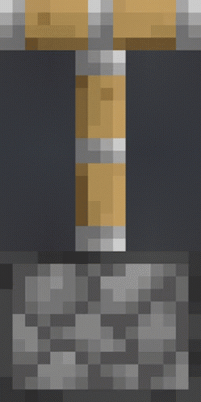 Pixel Art Wooden Plank On Pile Of Bricks GIF