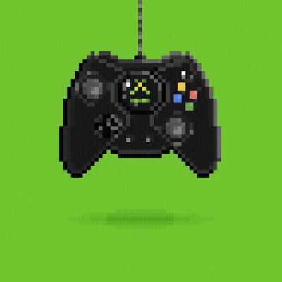 Pixel Art Xbox Controller GIF