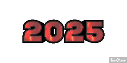 Pixel Art Year 2025 Sticker