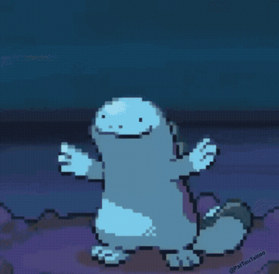 Pixel Art Yellow And Orange Pokemon GIF