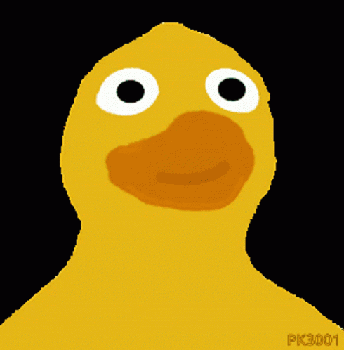 Pixel Art Yellow Duck With PK3001 GIF