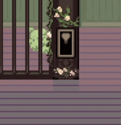 Pixel Art Yellow Fox On Bench By Fence GIF