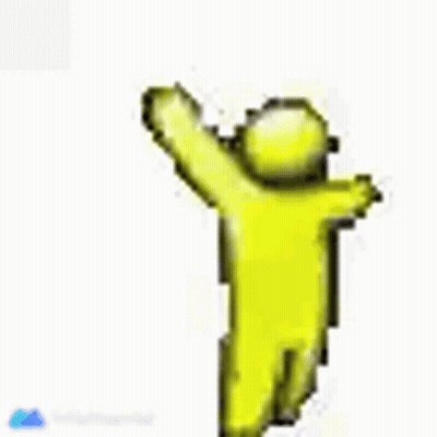 Pixel Art Yellow Person Arms Out GIF