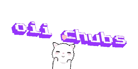 Pixel Cat Oii Chubs Sticker