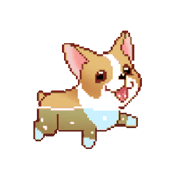 Pixel Dogs Sticker GIF