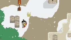 Pixel Game Archer On Mountain