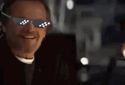 Pixel Glasses Jack Nicholson Yes GIF