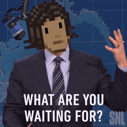 Pixel Head What Are You Waiting For GIF
