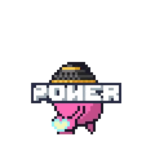 Pixel Heart Power Of Love Sticker