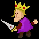 Pixel King Laughing GIF