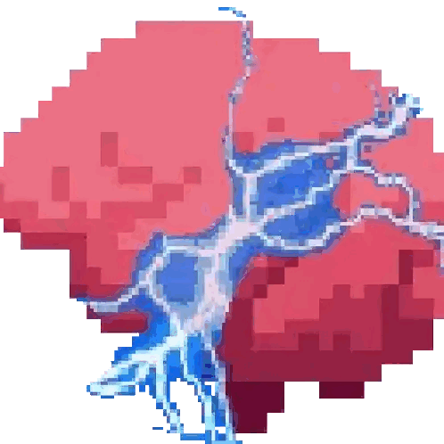 Pixel Lightning Bolt Coming Out Of Tree Sticker