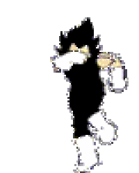 Pixel Man In Black Shirt Sticker