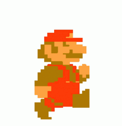 Pixel Mario Different Versions Boom GIF
