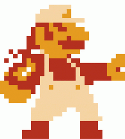 Pixel Mario Stop Position GIF