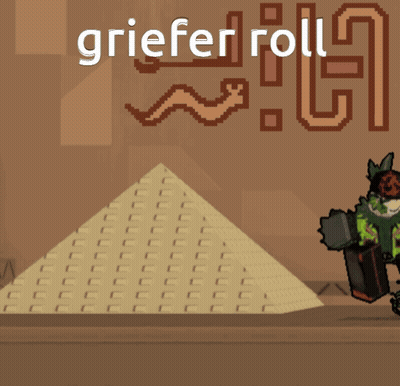 Pixel Pyramid With Griefer Roll GIF