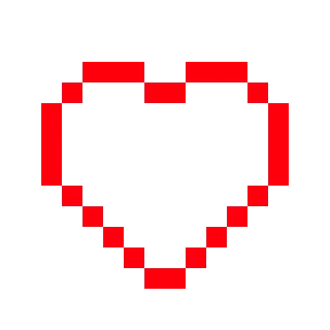 Pixel Rainbow Heart Sticker