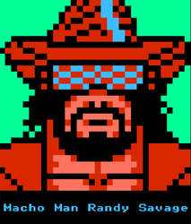 Pixel Randy Macho Man Savage  GIF