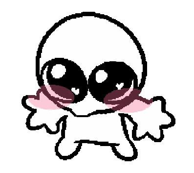 Pixel Skull With Pink Cheek Sticker