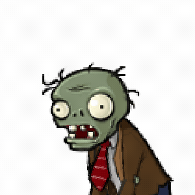 Pixel Zombie With Question Mark GIF