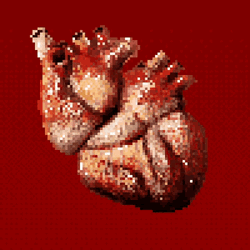 Pixelated Beating Heart