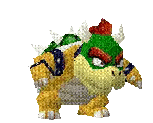 Pixelated Bowser From Super Mario Sticker