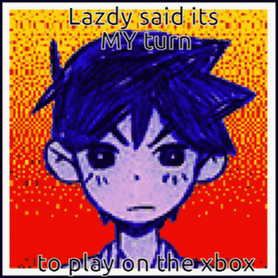 Pixelated Boy Laidy Said It's My Turn To Play On The Xbox GIF