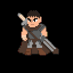 Pixelated Cartoon Guts Berserk GIF