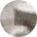 Pixelated Circle With Blurred Background Sticker