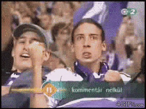 Pixelated Crowd With Number 11 GIF