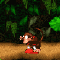 Pixelated Donkey Kong Stomp GIF