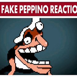 Pixelated Fake Peppino Reaction GIF