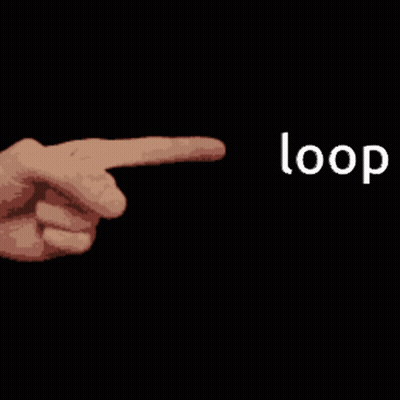 Pixelated Hand Pointing To Loop GIF