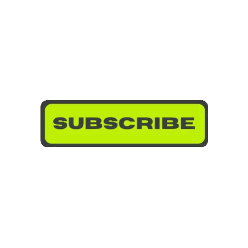 Pixelated Hand Pressing Subscribe Button Sticker