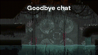 Pixelated Image Saying Goodbye Chat GIF