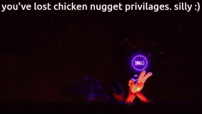Pixelated Image You've Lost Chicken Nugget Privileges GIF