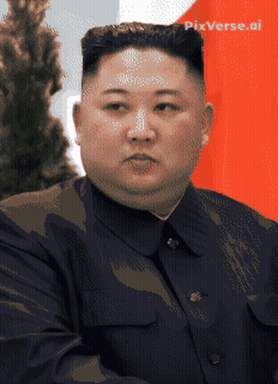 Pixelated Kim Jong Un With Pixverse.ai GIF