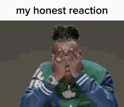 Pixelated Man Covering Mouth My Honest Reaction GIF