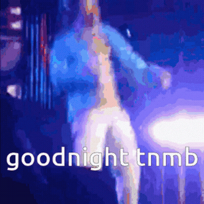 Pixelated Man Dancing Goodnight Tnmb GIF