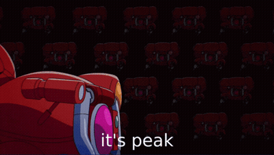 Pixelated Man Face In Front Of Bulletin Board Saying Normati GIF