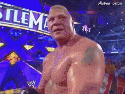 Pixelated Man In Front Of Wrestlers Sign GIF