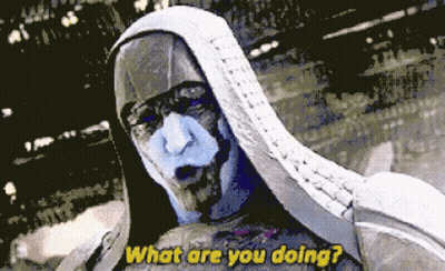 Pixelated Man In Hood What Are You Doing GIF