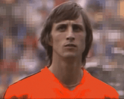 Pixelated Man In Orange Shirt GIF