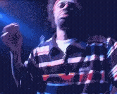 Pixelated Man In Plaid Sweater GIF