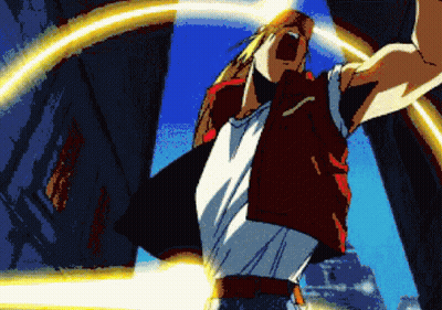 Pixelated Man In Red Jacket And White Shirt GIF
