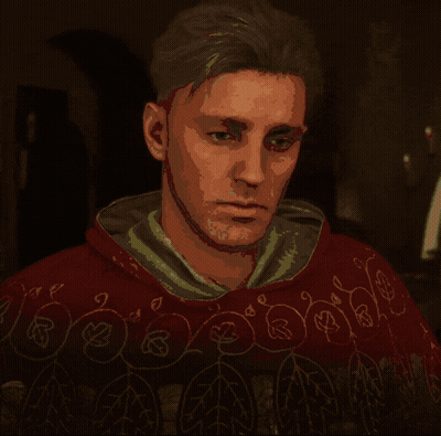 Pixelated Man In Red Sweater GIF