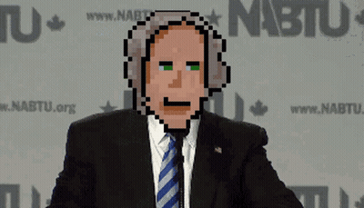Pixelated Man In Suit Saying Everybody Knows It GIF